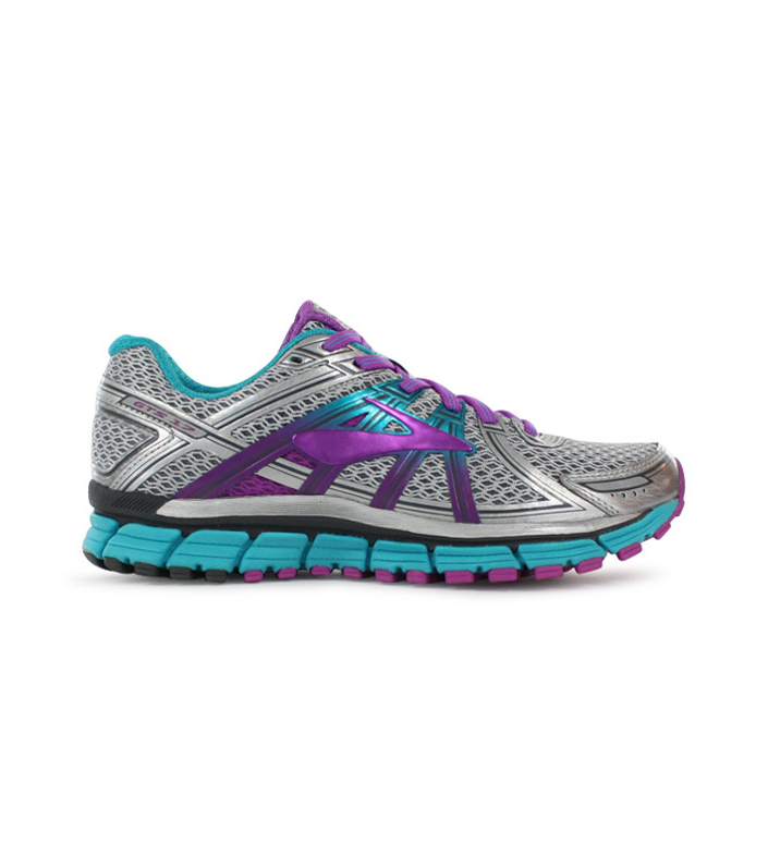 BROOKS ADRENALINE GTS 17 (2A) WOMENS SILVER PURPLE 