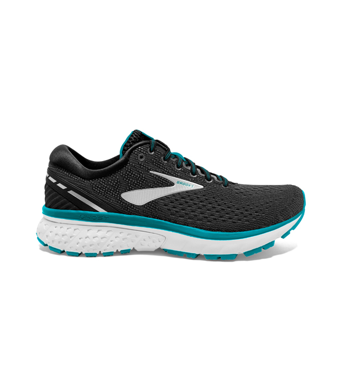 BROOKS GHOST 11 (D) WOMENS BLACK SILVER CAPRI