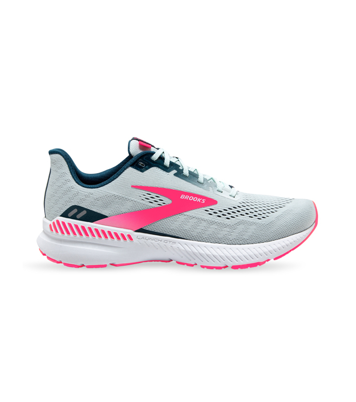 BROOKS LAUNCH GTS 8 WOMENS ICE FLOW NAVY PINK