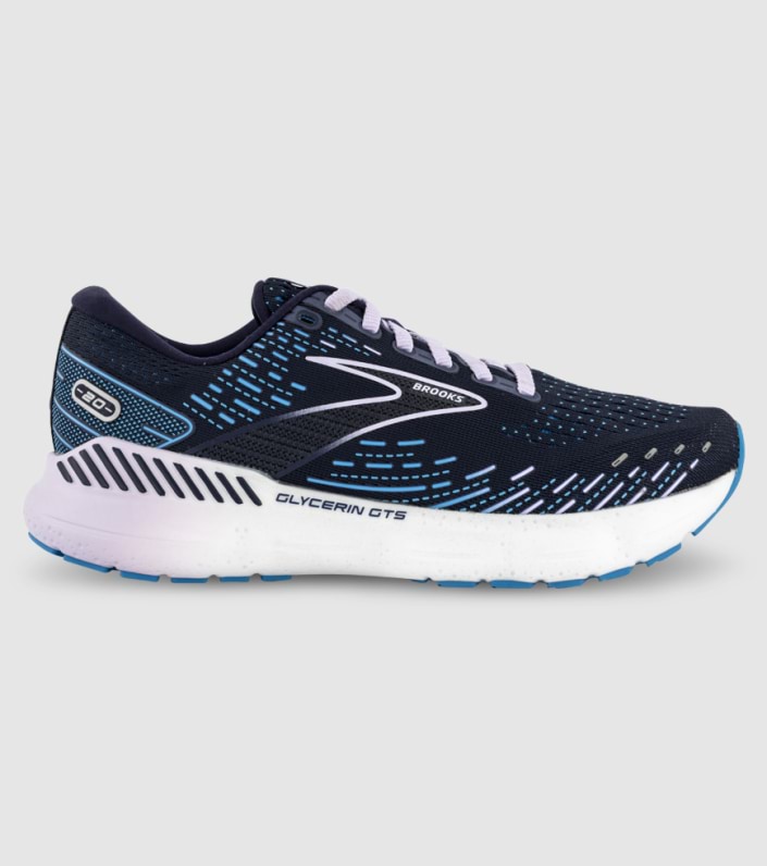 BROOKS GLYCERIN GTS 20 (D) WOMENS PEACOAT OCEAN LILAC | The Athlete's Foot