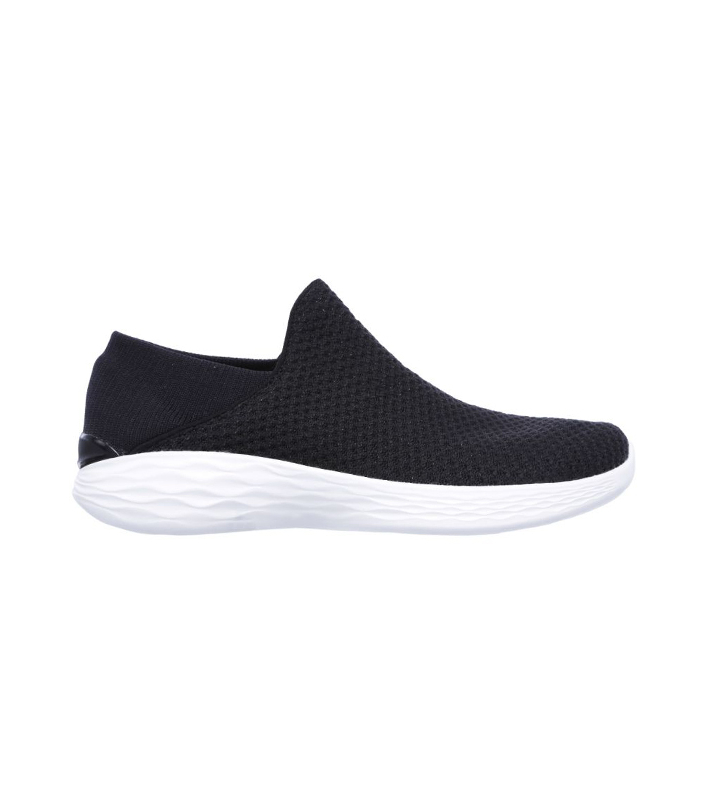 SKECHERS YOU WOMENS BLACK WHITE