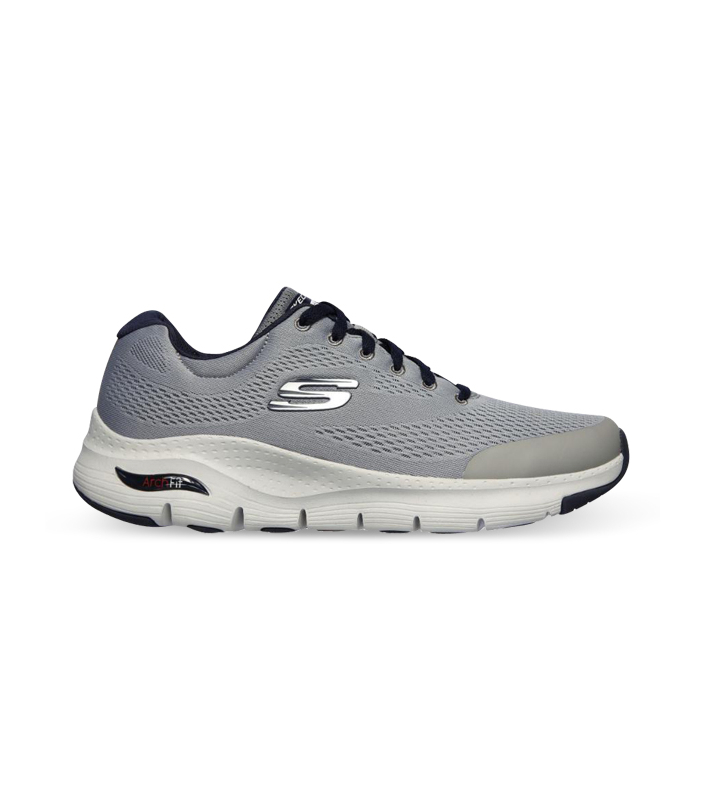 SKECHERS ARCH FIT MENS GREY NAVY