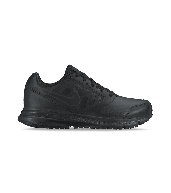 NIKE DOWNSHIFTER 6 LEATHER GS KIDS BLACK SILVER