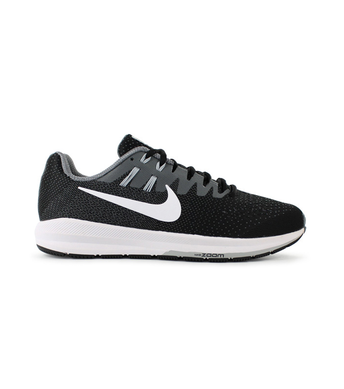NIKE AIR ZOOM STRUCTURE 20 MENS BLACK WHITE 