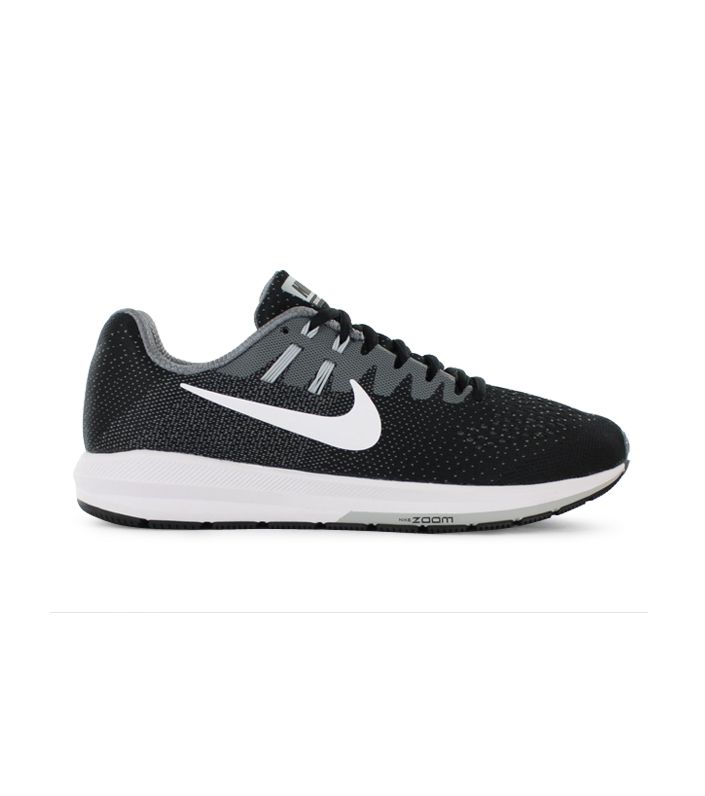 NIKE AIR ZOOM STRUCTURE 20 WOMENS BLACK WHITE
