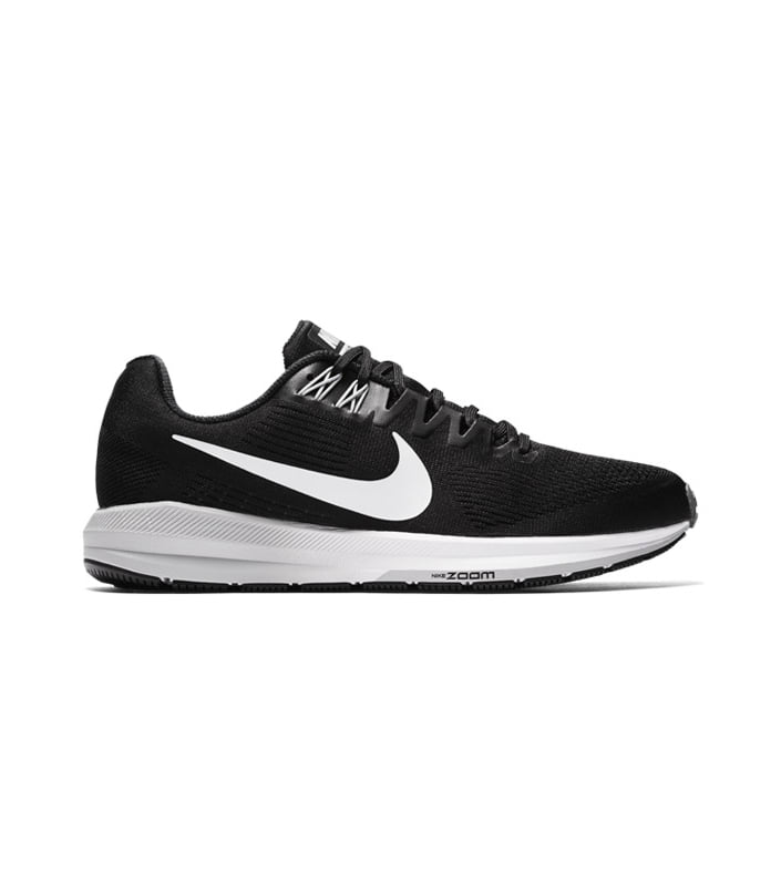 NIKE AIR ZOOM STRUCTURE 21 MENS BLACK WHITE 