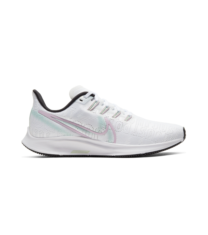 NIKE AIR ZOOM PEGASUS 36 PREMIUM WOMENS WHITE ICED LILAC-BLACK-PISTACHIO FROST