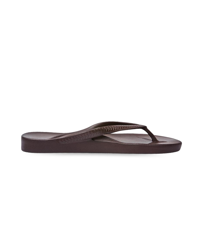 ARCHIES ARCH SUPPORT UNISEX THONG BROWN