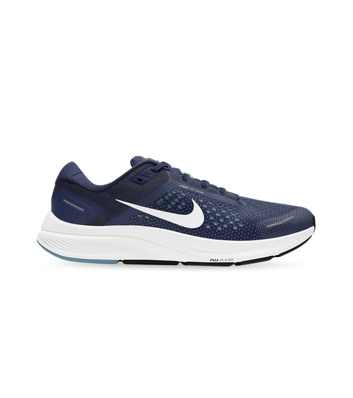 NIKE AIR ZOOM STRUCTURE 23 MENS MIDNIGHT NAVY WHITE CERULEAN