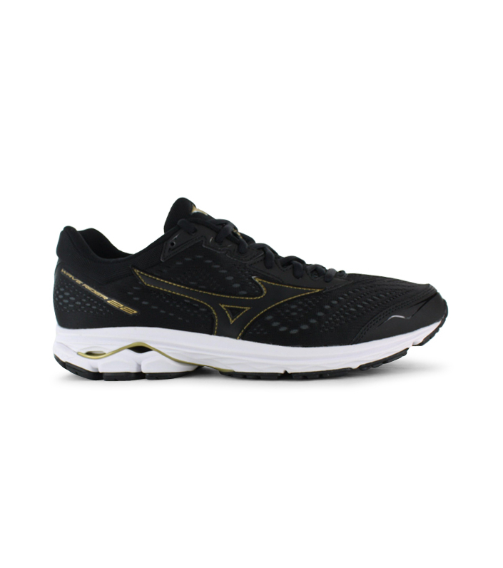 MIZUNO WAVE RIDER 22 MENS BLACK GOLD