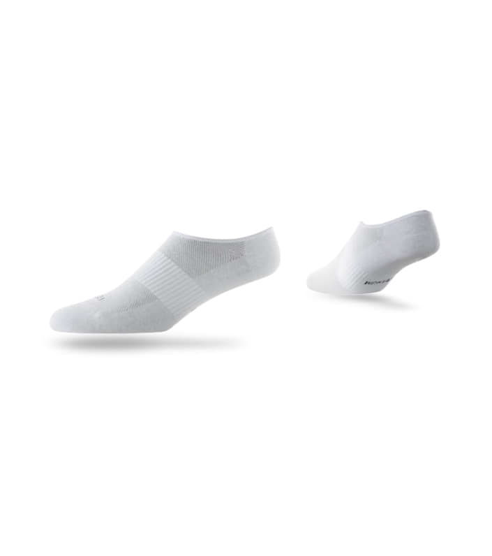 LIGHTFEET INVISIBLE SOCKS WHITE | Black Adult Socks