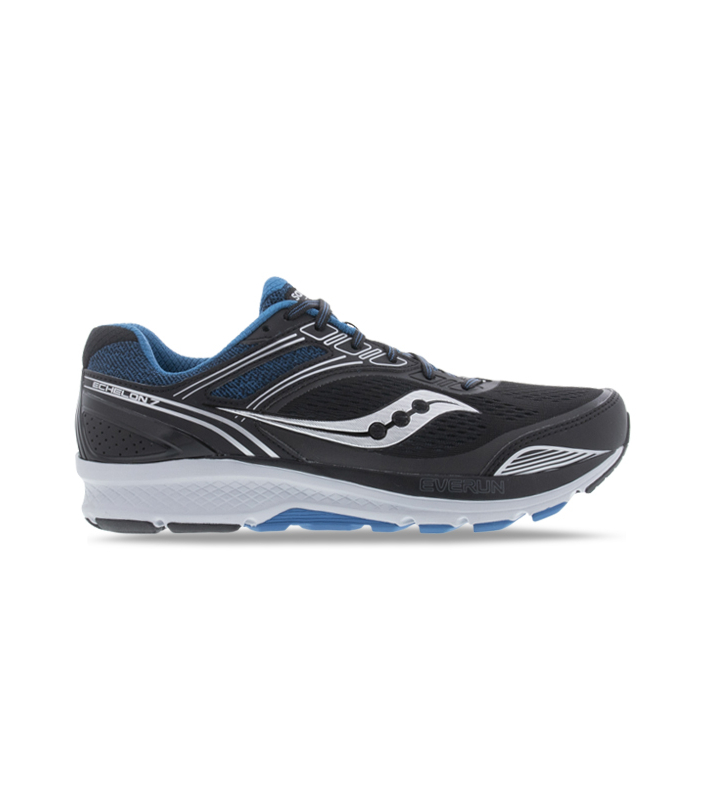 SAUCONY ECHELON 7 (2E) MENS BLACK BLUE