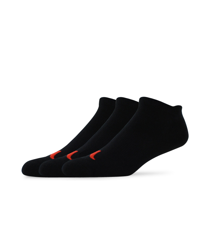 THE ATHLETES FOOT SIZE 3.5-6  3 SOCK PACK BLACK
