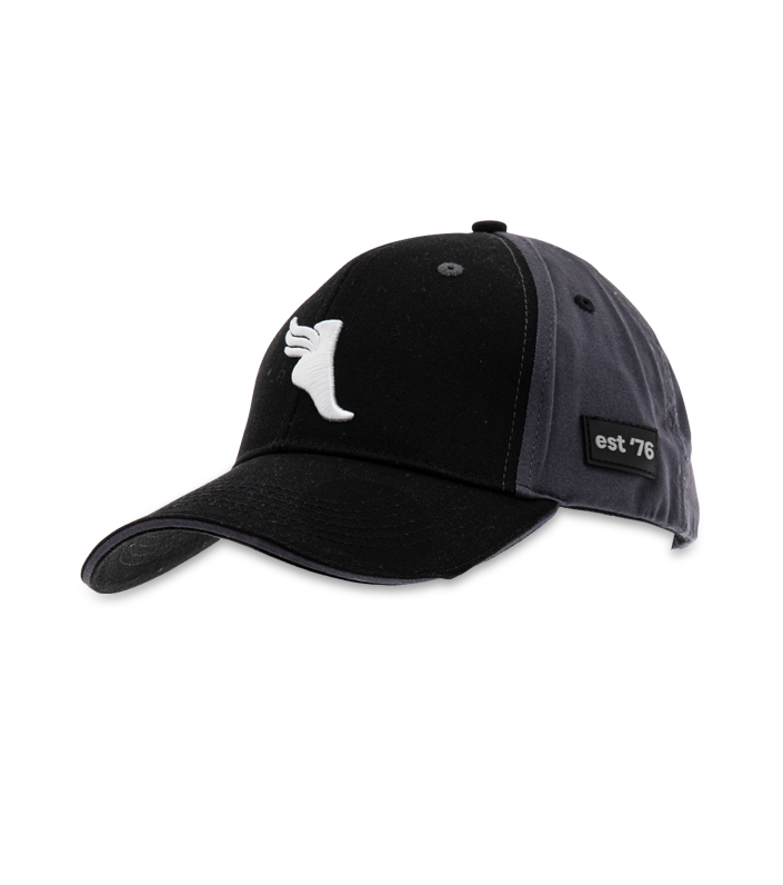 THE ATHLETES FOOT SANDWICH PEAK CAP BLACK GREY WHITE