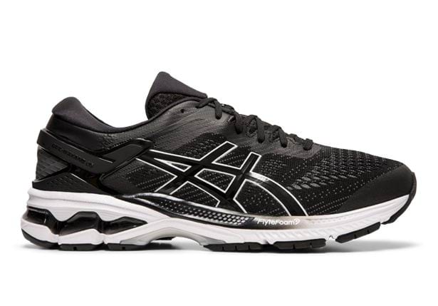 Asics Gel Kayano 26 2E Black White 