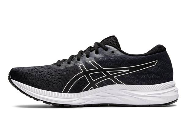 asics shoes black and white