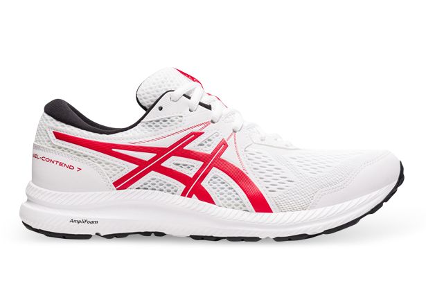 asics gel contend white