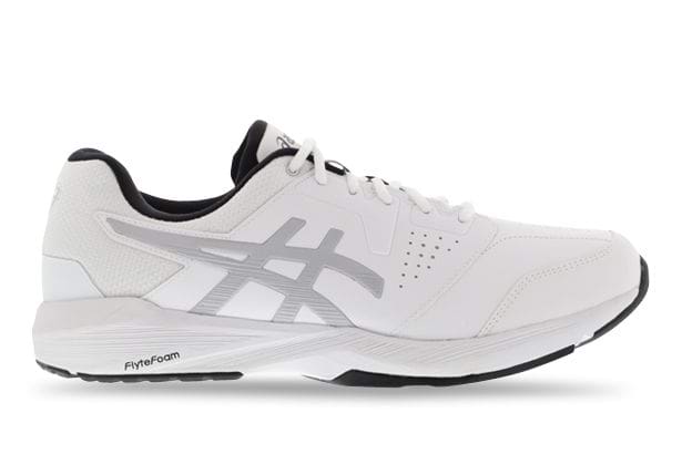 ASICS GEL QUEST FF LE WIDE (2E) MENS WHITE MID GREY | White Mens Training \u0026  Walking Support Shoes