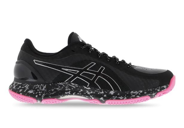 black asics netball shoes