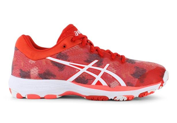 red asics sneakers