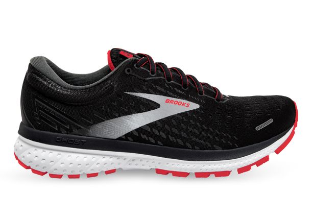 BROOKS GHOST 13 (2E) MENS BLACK RED 