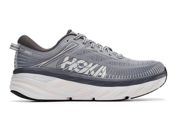 HOKA ONE ONE BONDI 7 (4E) MENS WILD DOVE DARK SHADOW | The Athlete's Foot