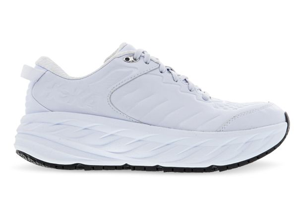 all white hoka shoes