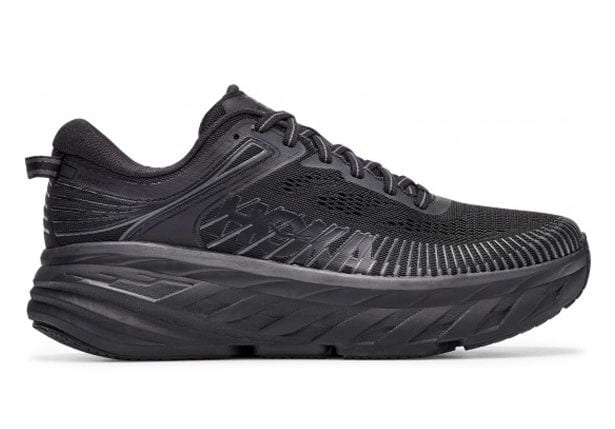 HOKA ONE ONE BONDI 7 (4E) MENS BLACK BLACK | The Athlete's Foot