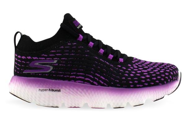 black and purple skechers