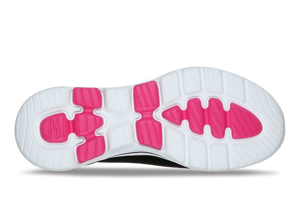 black and pink womens skechers