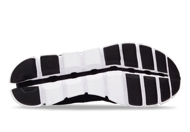 on running cloud black white