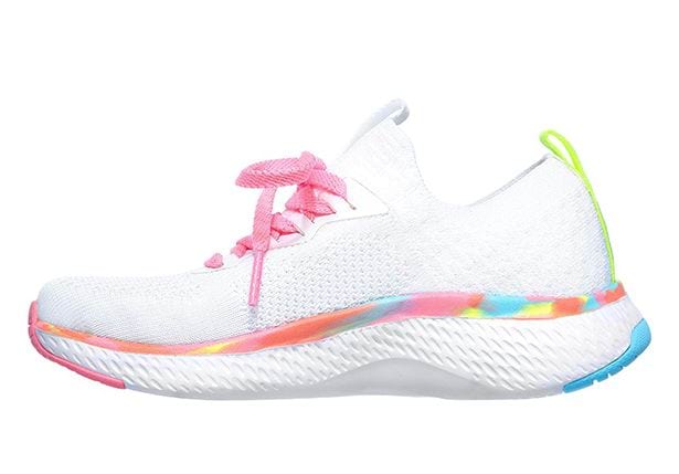skechers kids white