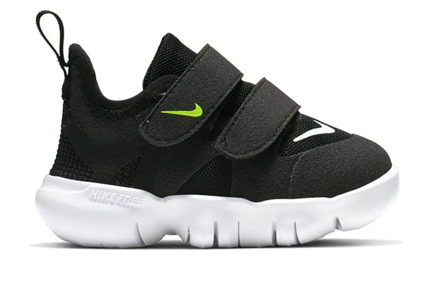 Kid's NIKE FREE RN 5.0 (TD) Black White 