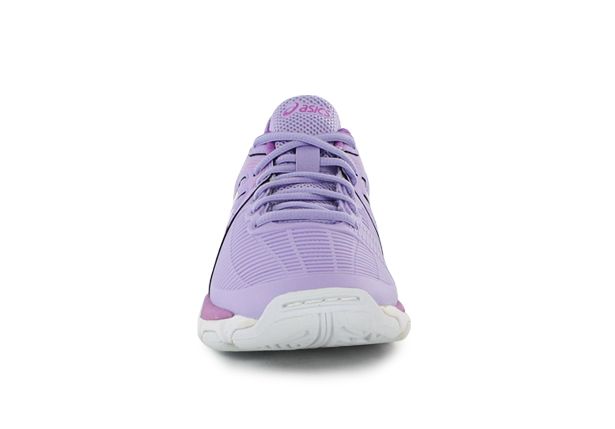 purple asics netball shoes