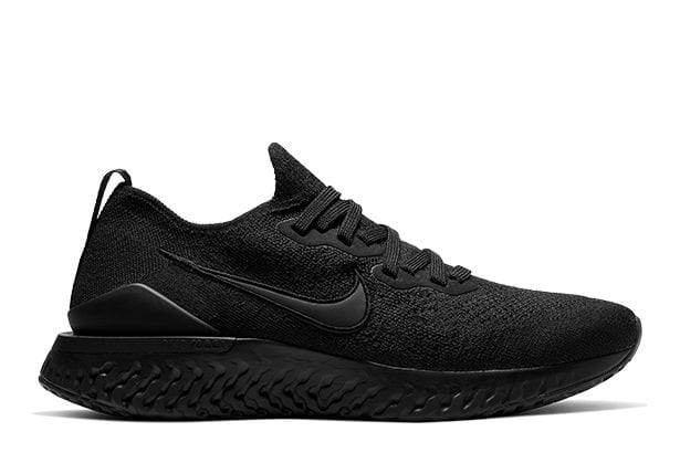 epic react flyknit 2 triple black