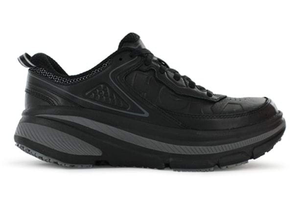 hoka one one womens bondi leather black