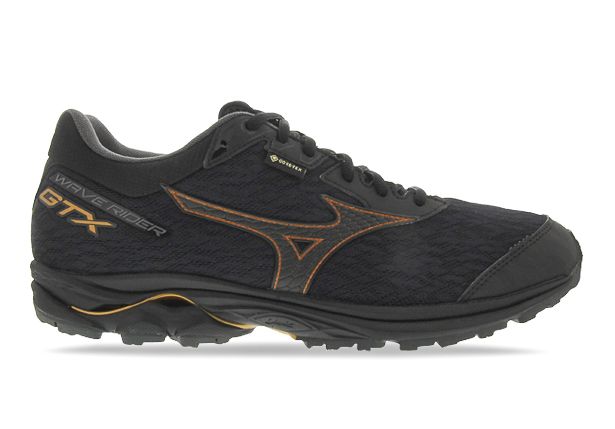 MIZUNO WAVE RIDER GORE-TEX MENS BLACK BLACK | The Athlete's Foot