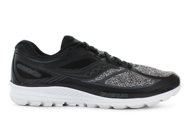 SAUCONY GUIDE 10 MENS MARL BLACK | Grey 