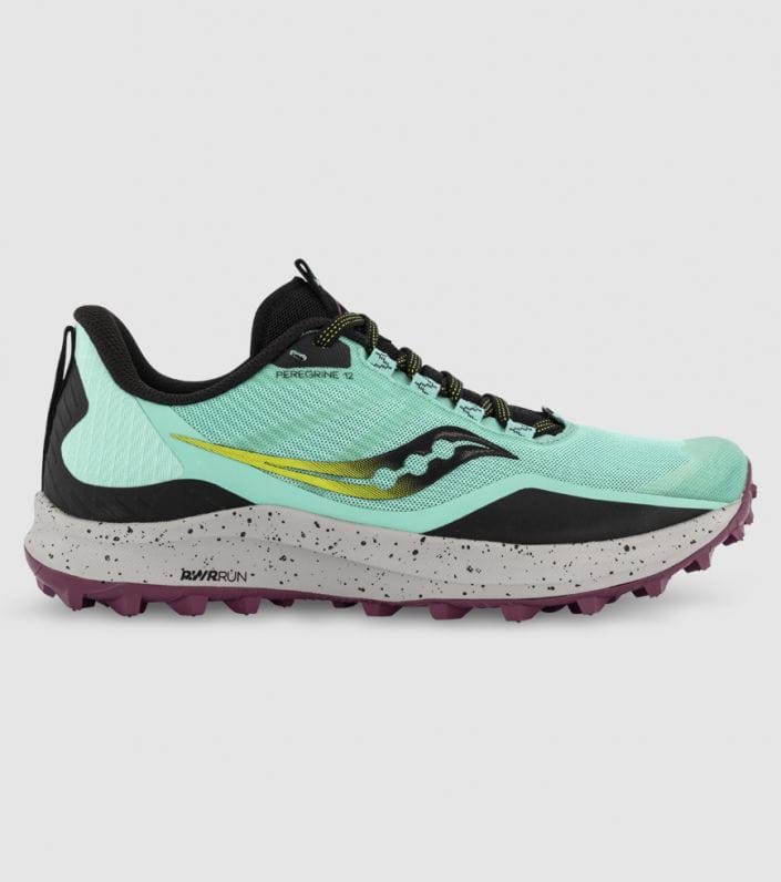 SAUCONY PEREGRINE 12 WOMENS COOL MINT ACID | The Athlete's Foot