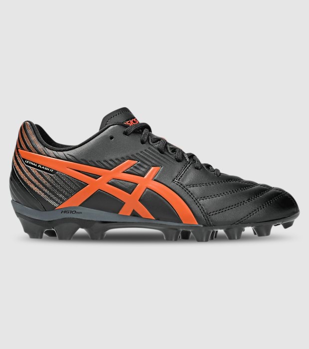 ASICS LETHAL FLASH IT 3 (FG) (GS) KIDS FOOTBALL BOOTS BLACK