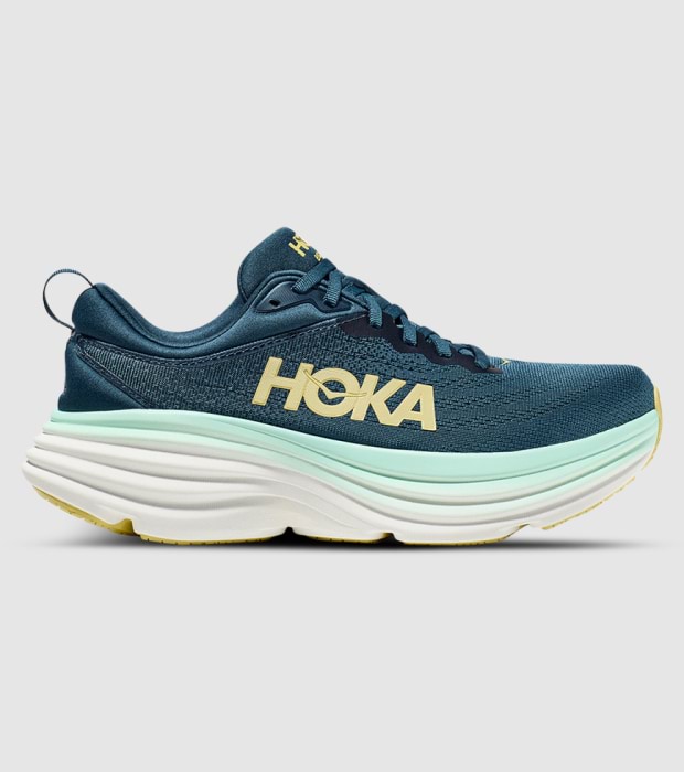 HOKA BONDI 8 MENS MIDNIGHT OCEAN BLUESTEEL | The Athlete's Foot
