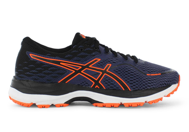 ASICS GEL CUMULUS 19 GS KIDS BLUE BLACK SHOCKING ORANGE Blue Grade School Senior Boys Running Shoes