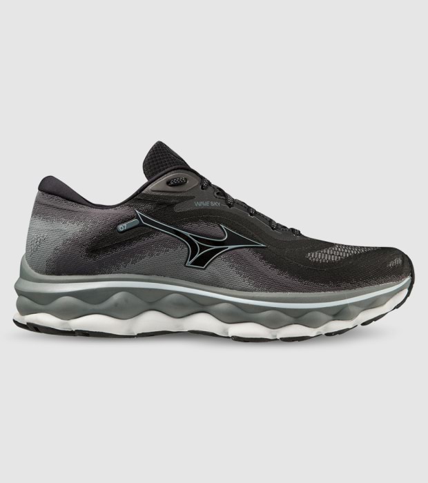 MIZUNO WAVE SKY 7 2E WIDE MENS BLACK GLACIAL RIDGE STORMY WEATHER The Athlete s Foot