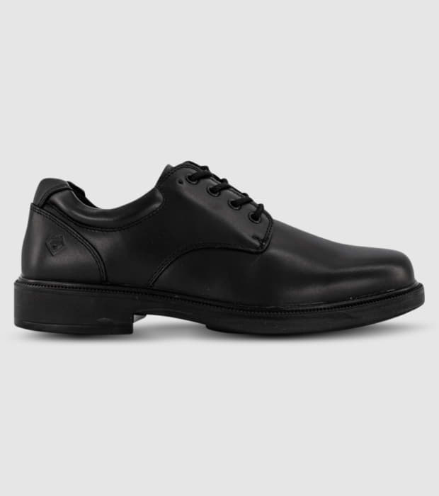 ALPHA LEO SENIOR BOYS SCHOOL SHOES BLACK The Athlete s Foot