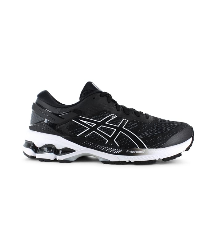ASICS GEL-KAYANO 26 WOMENS BLACK WHITE