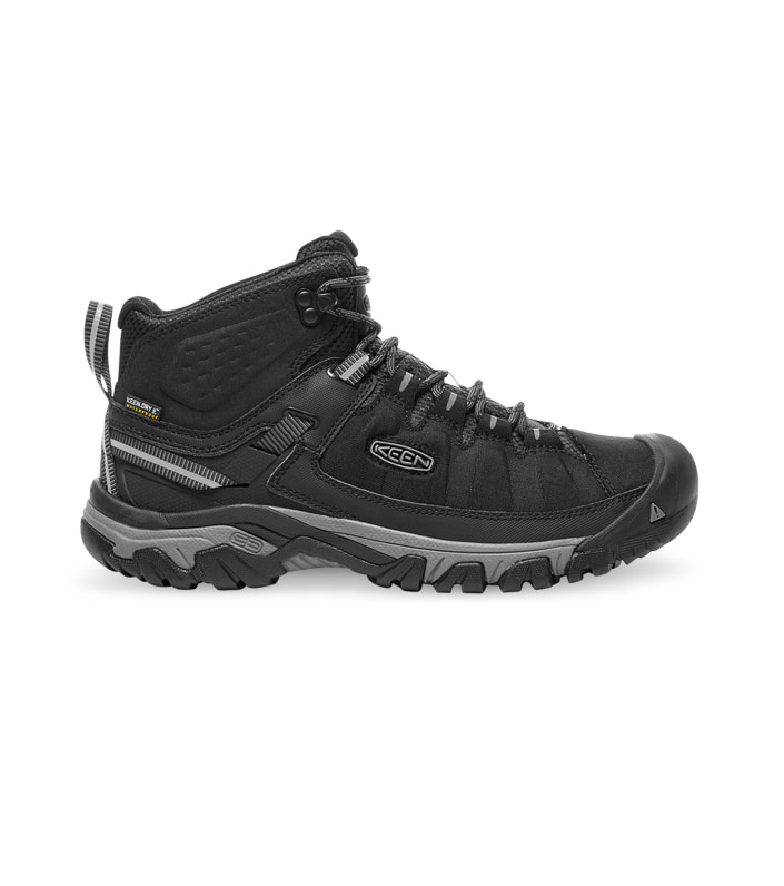 KEEN TARGHEE EXP MID WATERPROOF MENS BLACK STEEL GREY