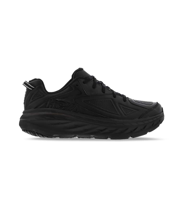 HOKA ONE ONE BONDI LEATHER MENS BLACK