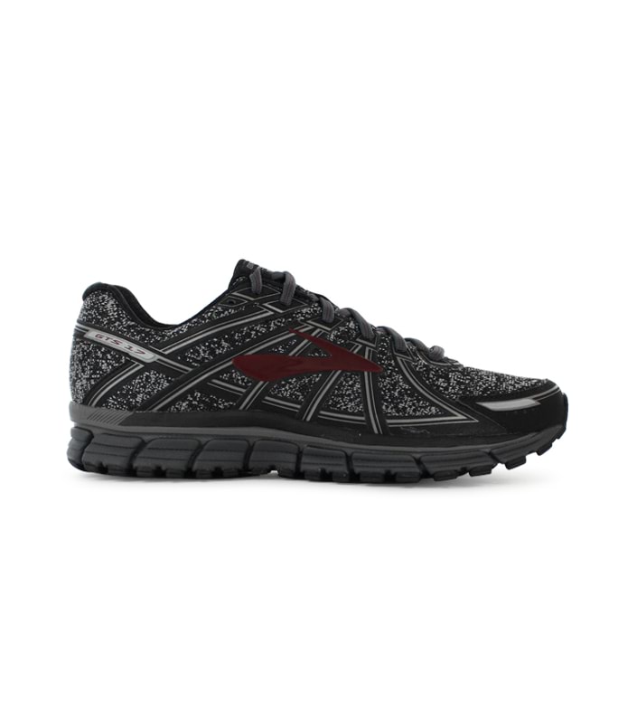 BROOKS ADRENALINE GTS 17 MENS PORT CHARCOAL BLACK