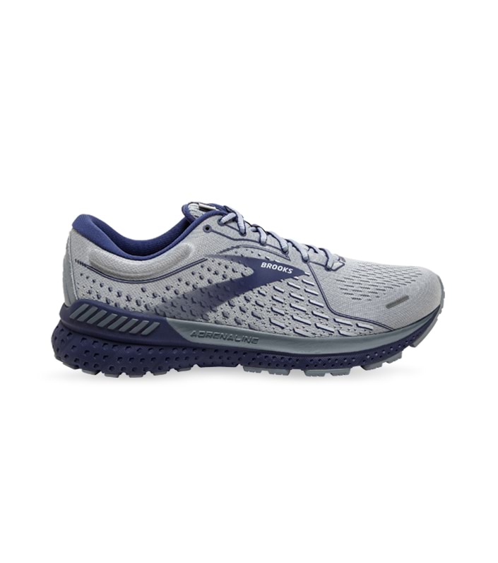 BROOKS ADRENALINE GTS 21 MENS GREY TRADEWINDS DEEP COBALT
