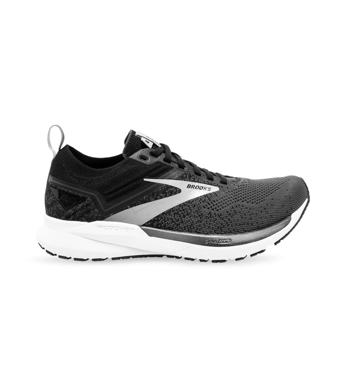 BROOKS RICOCHET 3 MENS BLACK EBONY WHITE
